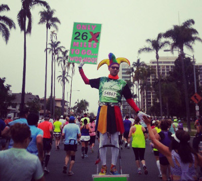 Personally, I found this sign that was 0.2 miles into the Rock N Roll San Diego Marathon to be plenty entertaining.