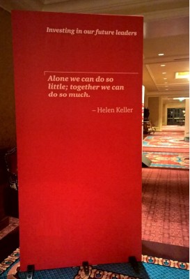 Helen Keller Quote: Alone we can do so little; together, we can do so much.