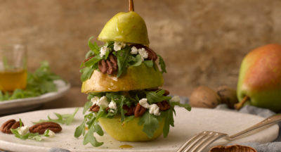 Goat_Cheese_Arugula_Stuffed_Pear_Salad